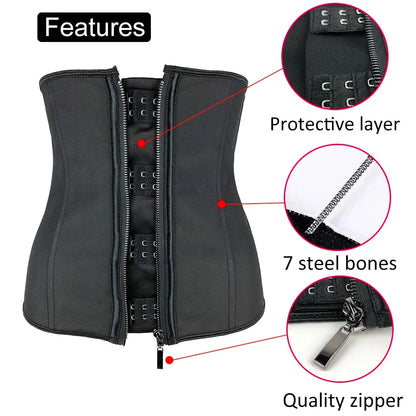 Women’s Latex Waist Trainer Body Shaper Corset