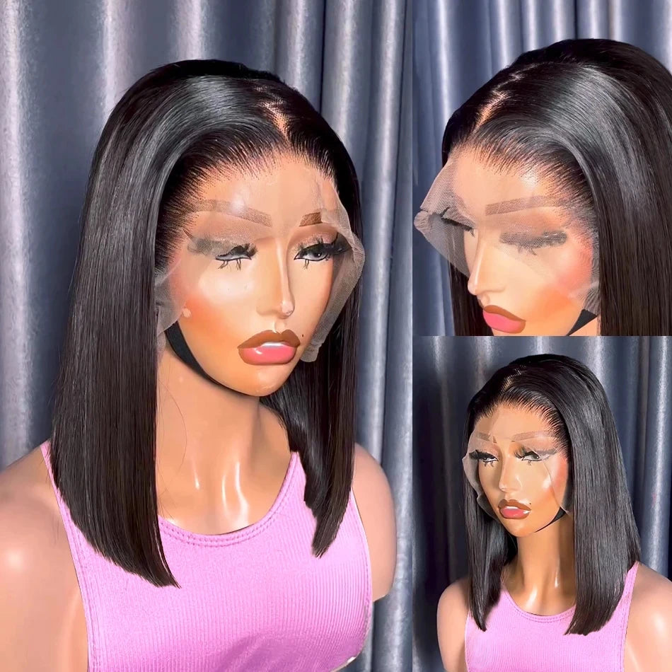 Bone Straight Bob Lace Front Wig