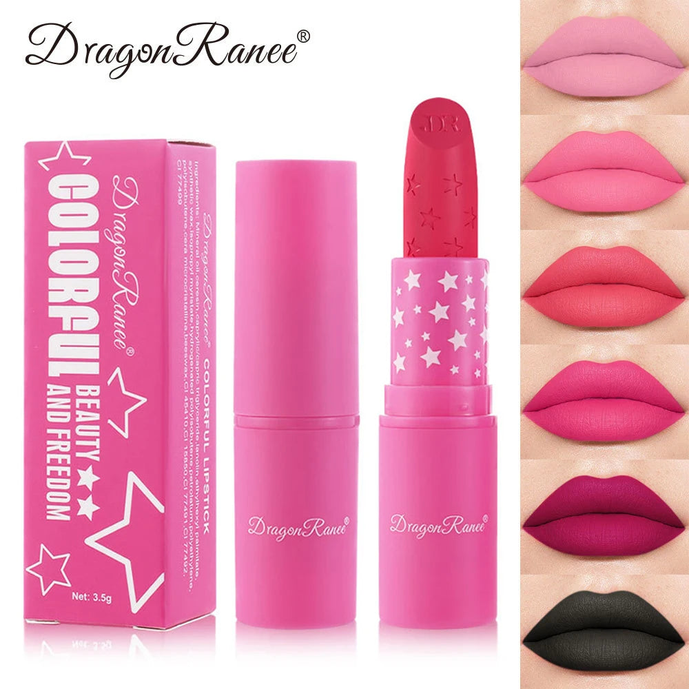 Waterproof Rose Red Velvet Matte Lipstick 9 Colors