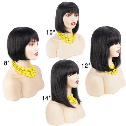 Short Bob Wig with Bangs