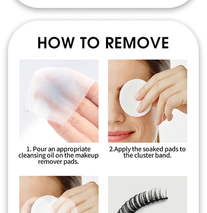 White Lash Glue for Individual Cluster Lashes