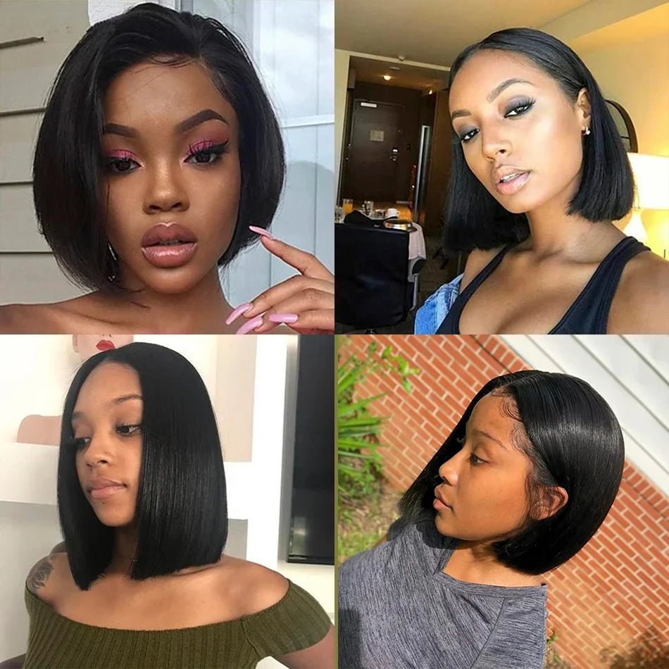 Bone Straight Bob Lace Front Wig